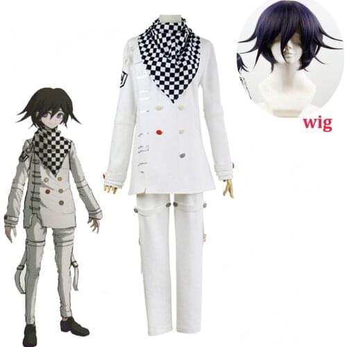 2020 Danganronpa V3 Ouma kokichi Cosplay Costume Japanese Game School Uniform Suit Outfit Clothes Halloween Carnival Props