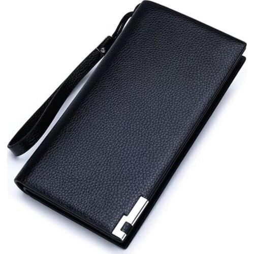 Mens Multi-function Wallet Large Capacity Bag Business CrossBorder Long Style Multi Card Position Zipper ClutchBag Best Sale-WT