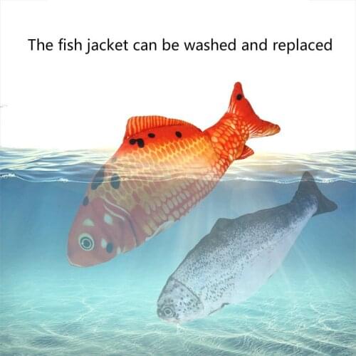 New Simulation Fish Electric Swing Fish Jumping Fish Simulation Carp Grass Carp Pet Cat Toy Usb Electric Fish