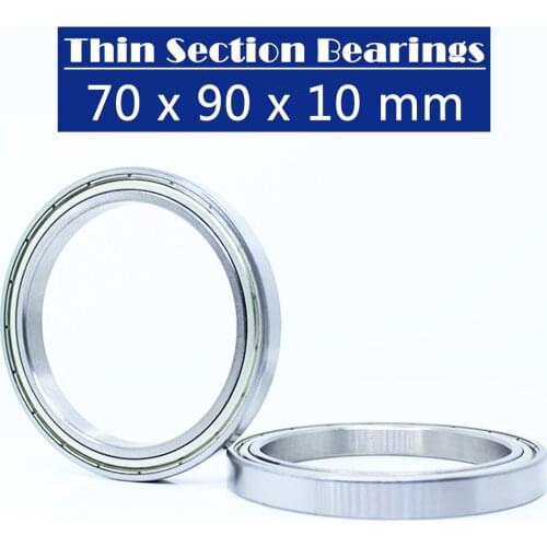 6814 ZZ ABEC-1 (2PCS) 70x90x10MM Metric Thin Section Bearings 61814 ZZ 6814ZZ