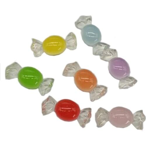 Transparent Colorful Resin Candy Cabochon Flatback Decoration Crafts Embellishments For Scrapbooking Diy Accessories
