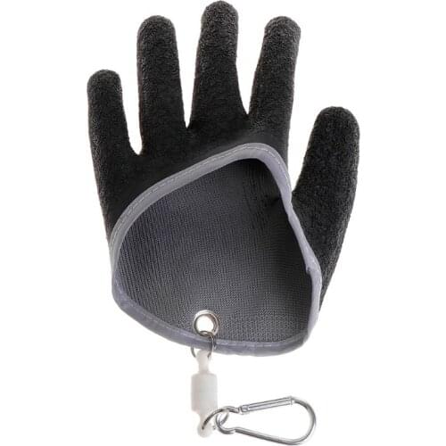 Fishing Gloves Non Slip Latex Glove With Magnet Release Fish Grab Anti Skid Capture Safety Portable Outdoor Fishing Tackle