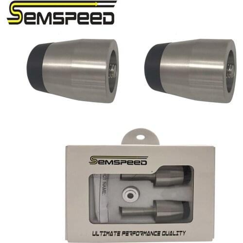 SEMSPEED Stainless Steel Motorcycle Overweight Handlebar Hand Grips Bar End Caps for KAWASAKI Z750 2007-2012 2011 2010 2009 2008