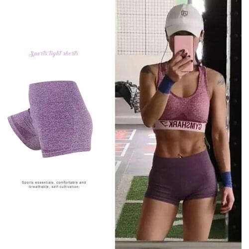 PHYSICAL 1PCS High Waisted Workout Shorts Women Super Stretchy Athletic Shorts Soft Women Fitness Yoga Biker Shorts