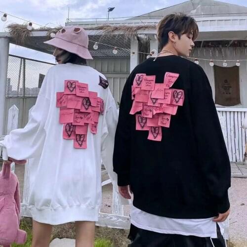 Autumn Spring Hoodies White Loose Oversized Sweatshirts Couple Black High Street Harajuku Man Women Hoodie Cool Fashion Tops