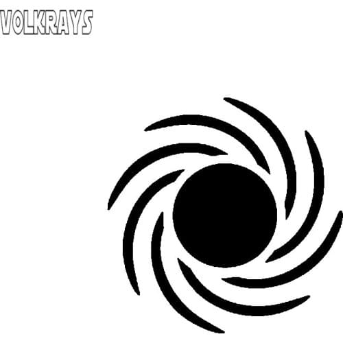 Volkrays Beautiful Car Sticker Cute Sun Vinyl Decal Anti-UV Cover Scratch Auto Motorcycle Accessories Black/white,14cm*14cm