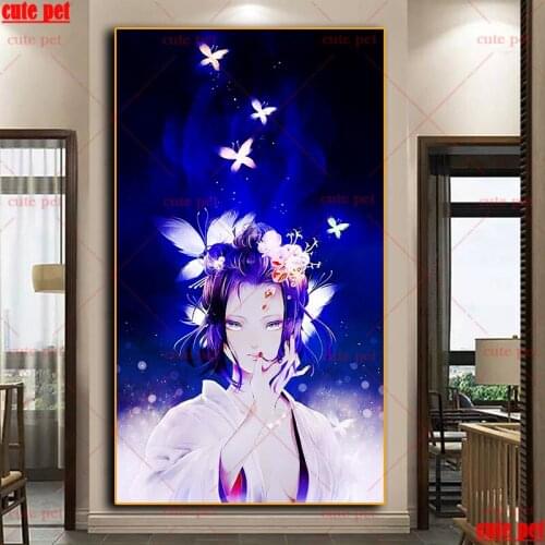Diamond embroidery Fantasy woman with glitter butterfly Diamond Painting Abstract Art 5d cross stitch diy mosaic handCrafts gift