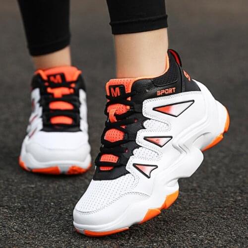 Big Size High Top Platform Sneakers for Women White Sport Shoes Sports Women Running Shoes Woman Trainers Sneakrs Jogging D-1078