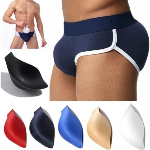 1PC Bulge Cup pads Sponge Cup Removable Push Up Cup Enhancing Men Underwear Briefs Sexy Bulge Pad