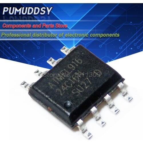 10PCS AT24C16N 24C16N 24C16 AT24N16 SOP-8 EEPROM 16k 2-Wire Bus