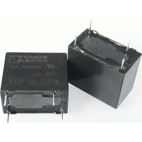 10pcs/LOT 100%New Original Relay Y32F-SS-105HM Y32F-SS-112HM Y32F-SS-124HM Y32F SS 105HM 4pin 10A Can replace HF32F-005-HS