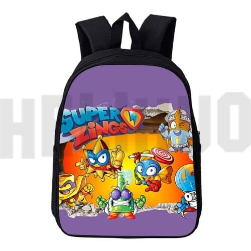 12/16 Inch Bag Teenager Mochila 3D Print Anime Super Zings Series 4/5/6 Backpack Cartoon Hot Game Superzings Bag Plecak Children