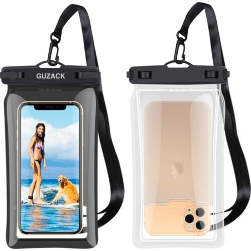 2Pcs Floating Airbag Waterproof Phone Bag For iPhone 12 Pro Max 11 Xs Max XR Samsung S21 S20 S10 Plus Full View Waterproof Case