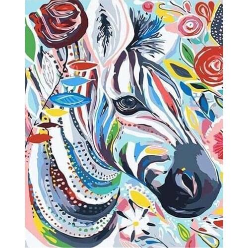 SNA Full Square/round Diamond Animal 5D DIY Diamond Painting Running horse Diamond Embroidery display Cross Stitch Mosaic