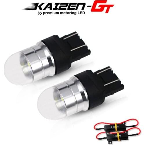 Error Free Canbus Car T20 W21/5W 7443 LED 3030-SMD Bulbs For 2009-2016 Fiat 500 Daytime Running Light DRL 6000K White/Red/Amber