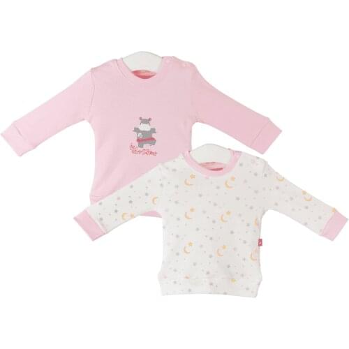 Fisher Prıce hippo children casual clothing cotton t-shirt girls boys long sleeve tee cute hippo 100% cotton