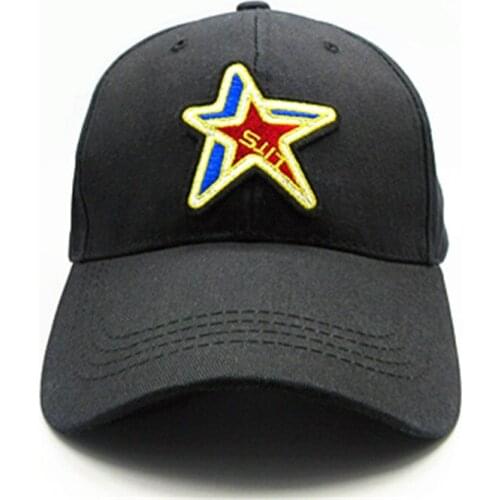 Bar Stars Embroidery Cotton Baseball Cap Hip-hop Cap Adjustable Snapback Hats for Men and Women 34