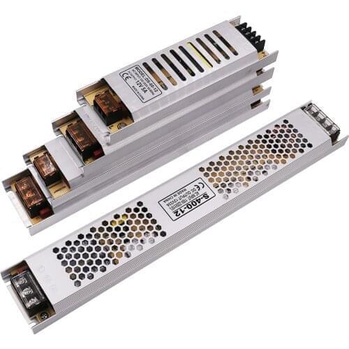 AC185-260V To 12V 24V Power Supply Switching Transformer For Led Strip CCTV 400W 300W 200W 150W 100W 60W 25W Power Adapter