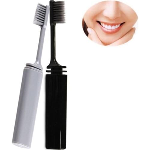 Portable Compact Bamboo Charcoal Folding Fold Travel Camping Hiking Outdoor Easy Foldable Toothbrush