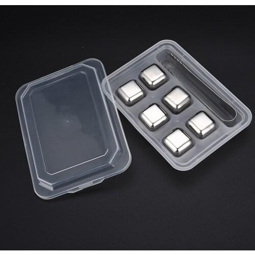 27mm304 Stainless Steel Square Ice, Ice Grain, Whisky, Ice Tartar, Quick-Frozen Creative Gift Kit
