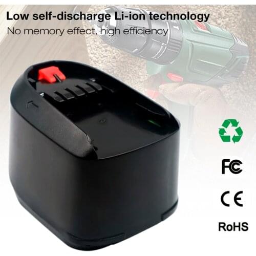 18V 6000mAh Li-ion Battery for Bosch 18V PBA PSB PSR PST Bosch Home & Garden Tools (only for Type C) AL1830CV AL1810CV AL1815CV
