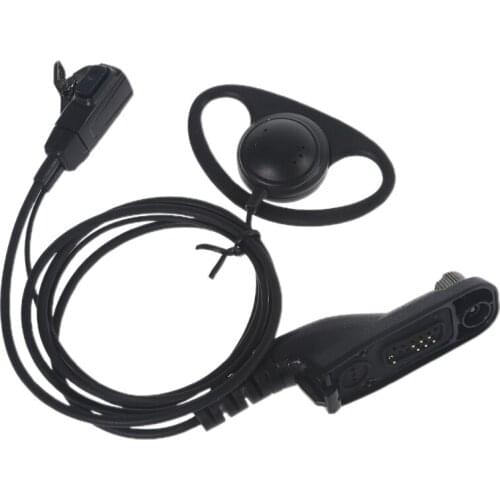 Mini Headset Wired Earbuds D-shaped for Motorola Xpr6500/6550/6580 Apx7000/6000 Earbuds Headphones Stereo Headphones