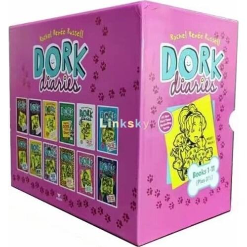 Dork Diaries By Rachel Renee Russell 15 Books Collection Set,English Picture Book Students Daily Reading for 9 - 13 Years