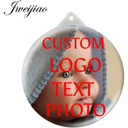 Youhaken Personalized customized picture Pocket Mirror White Compact Portable Suspenable Makeup Mirror One Side Mirror For Gifts