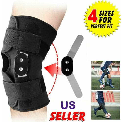 Adjustable Hinged Knee Patella Support Brace Sleeve Wrap Stabilizer Sports Knee Pad Support Jumpers Protector Tendonitis Relief