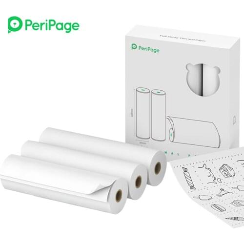PeriPage 107x30mm Printable Sticker Roll BPA-Free Self-Adhesive Thermal Paper Sticky Paper for PeriPage A9 Max/A9s Max Printer