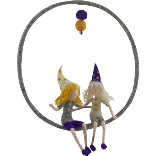 Fairy Wool Felting Kit for Beginners, 4"/10 cm Height Handmade Felting Needle Felted Fairy Felting Gift Video Instruction