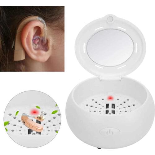Electric USB UV Drying Box Hearing Aid Dehumidifier Moisture Proof Drying Box Hearing Aid UV Dryer Case