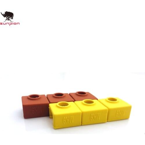 3D Printer MK9 Silicone Sock Protective Silicone Sock Cover Case for Heater Block of Creality CR-10,10S,S4,S5 Anet A8 MK8.MK9