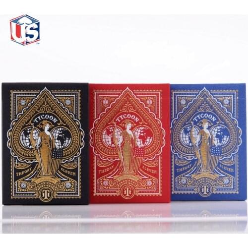 1 Deck Theory11 Tycoon Playing Cards Red/Blue/Black Colors USPCC Luxury Limited Edition Deck Magic Cards Magia Tricks Props