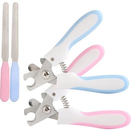2pcs Set Pet Dog Puppy Cat Claw Nail File Trimmer Small/Large Size Dogs Care Pliers Scissors Clippers Safe Tool