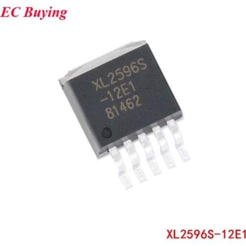 10pcs Original SMD XL2596S-12E1 TO263-5 Step Down DC Power Converter Chip Step-Down Chip 150khz Integrated Circuit