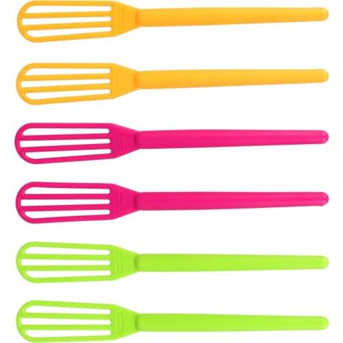 6 pcs Hair Color Cream Mixer Durable Hair Dye Cream Whisk for Salon