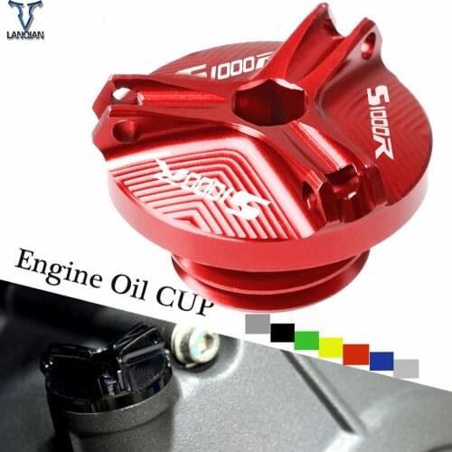 Motorcycle Accessories Aluminum Motorbike Engine Oil Cup Plug Sump Cap Cover Engine For BMW S1000R 2014 2015 2016 2017 2018-2020