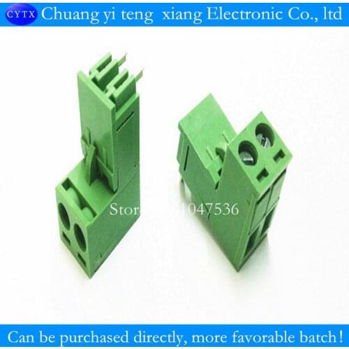 KF2EDGK 2P PCB terminals green terminal plug straight pin spacing 5.08MM 1 set 100% good 10PCS/LOT