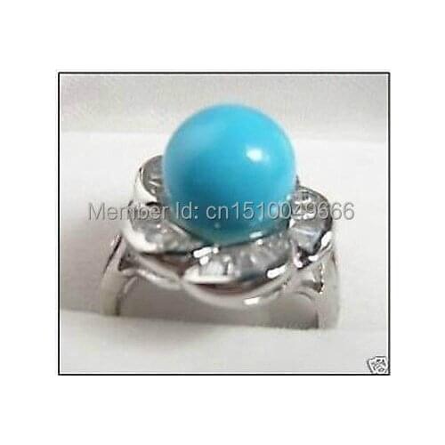 FREE SHIPPING >>>Beautiful STONE bead ring 7 8 9