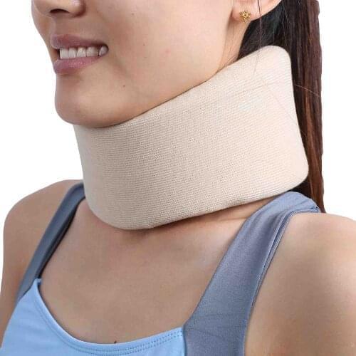 Safety Soft Firm Foam Cervical Collar Neck Brace Support Shoulder Pain Relief Color white