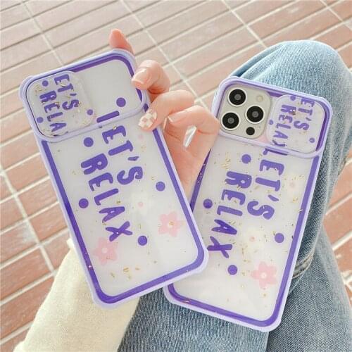 Luxury Epoxy Camera Protection Phone Case For iPhone 12 11 Pro XS MAX XR 8 7 Plus SE 2020 Fashion Letter Soft Back Cover Case