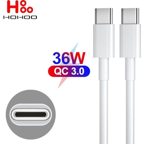 USB C To USB Type C Cable For Huawei PD Fast Charger Cord USB-C Type-c Cable For Xiaomi 10 Pro Samsung S20 Macbook x pro 13 iPad