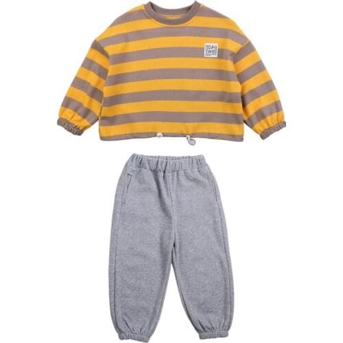 Baby Girl Two Piece Sets New 2021 Action Fashion Tops Pants Children Clothes Long Sleeve