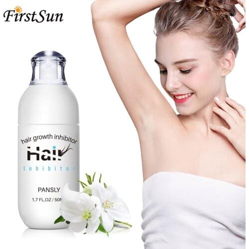 50ml Newst Unisex Pansly Natural Hair Growth Inhibitor Cream Spray Hair Removal Cream Body Legs Armpit Painless Facial Stop Hair
