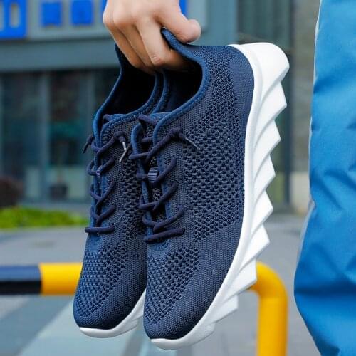 Summer New Men Shoes Fashion Breathable High Quality Casual Shoes Gym Shoes Outdoors Non-slip Shockproof Running Shoes Net Shoes