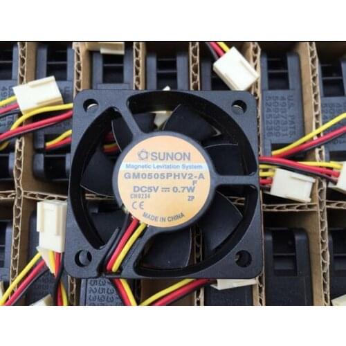 Genuine SUNON DC 5V 0.7W 5015 5cm GM0505PHV2-A 50*50*15MM 3-line Magnetic Levitation Cooling Fan