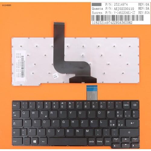 Italian New Replacement Keyboard for Lenovo MiiX 2 10 Laptop Black NO Frame