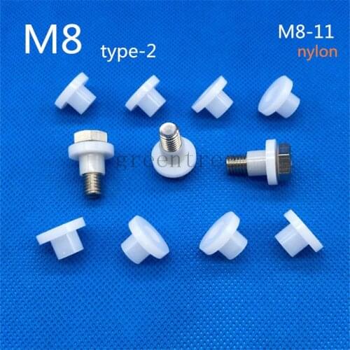 Plastic nylon gasket M8 the step T-type plastic nylon washers insulation spacer screw gaskets 8mm bolt protector seals washer