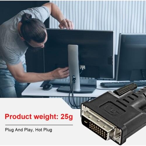 DVI EDID Dummy Plug 1080P Virtual Screen Headless Ghost Display Emulator for Headless PC